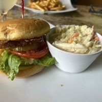 “Missing Chicken” sandwich with bacon and cole slaw  at The Soulful Vegan in Akron