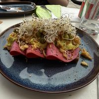 Remoulade smörrebröd  at Chewie's Bar in Stockholm