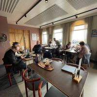 Indoor seating  at RJÚK ANDI in Stykkisholmur