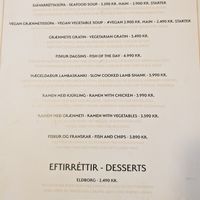 Vegan soup and ramen at RJÚK ANDI in Stykkisholmur