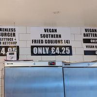 Examples of the vegan specials at Sandy's in Folkestone