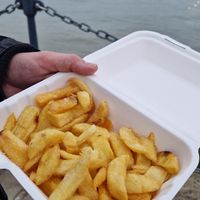 Fat, skinny and crunchy chips! at Sandy's in Folkestone