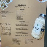 Menu  at Inna's Pierogi Shop in Lititz