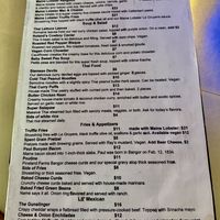 Menu (10/23/25).  at 2 Feet Brewing Co in Bangor