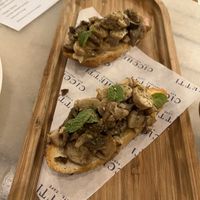 bruschetta de cogumelos  at Cicchetti Bar Restaurante Café in Tibau Do Sul