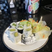 Before Devouring 😛 Vegan Sushi and Side Salad  at Joy Sushi in San Leandro