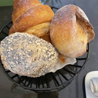 Bread rolls and croissant  at PLANTn - Sapphire House Antwerp in Antwerpen