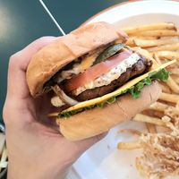 3 Mushrooms & Onion Burger - size at VFUS 비푸스 in Seoul