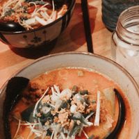 Ramen soup with vegan mince   at Takumi in Eindhoven
