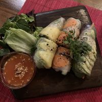 vegan summer rolls   at Eat Me Kech in Marrakech