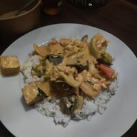 Thai red curry at Eat Me Kech in Marrakech