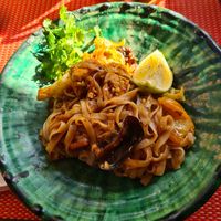 Pad Thai noodles at Eat Me Kech in Marrakech
