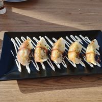 Vegan gyroza at Bonito Kitchen & Cocktails in Mallorca