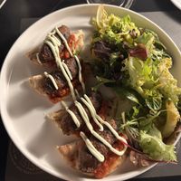 Vegan Kebab  at Mystilli Roof Garden in Rhodes