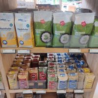 Rice and grains at eRule Bio Markt in Ulaanbaatar