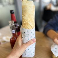 The size of big falafel wrap at Falafel Al Darwandy in Yerevan