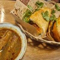 Bahn Mi with spicy soup at The Kind Bowl - Serangoon Garden in Northeast Singapore