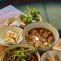 Vegan No Crab Noodles, Premium Pho, Spring Roll, Fried Dumplings at The Kind Bowl - Serangoon Garden in Northeast Singapore