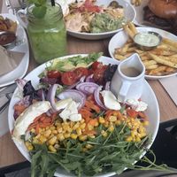 Salad (here with goat cheese - you can Order without of course!)   at Goiko in Pamplona