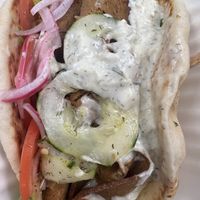 Seitan gyro  at Secret Vegan Kitchen in New York City