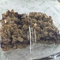 Berry crumble cake  at La Amazonas in South East London