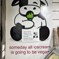 Sign   at Madonna Vegan in Figueres