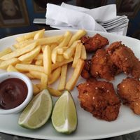 Soyo frito con papitas y salsa😋 at Loving Hut - Costa Rica in Heredia