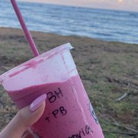 dragonfruit smoothie with coconut milk instead  of coconut water + peanut butter. really good but costs about $13  at Java Kai in Kapaa
