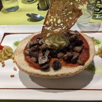 The bruschetta starter (vegan) at La Table de Clervaux in Clervaux