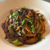 Miso wakame linguine w/oyster mushrooms (not deep fried version)  at SHYAMA - CLOSED in Canoga Park