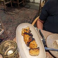 Grilled veggies at Delbar Middle Eastern in Atlanta