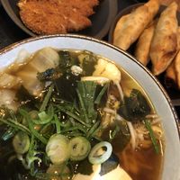 Gyoza Ramen with Chicken Katsu add on  at Cookatoo Kitchen in Richmond