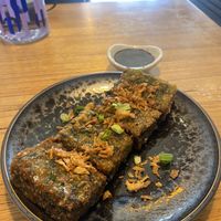 Chive cake  #Veganuary at Cookatoo Kitchen in Richmond