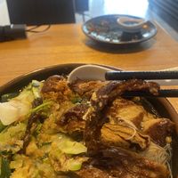 Duck noodle soupp #Veganuary at Cookatoo Kitchen in Richmond