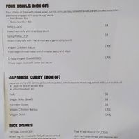 Menu Dec 2025 at Cookatoo Kitchen in Richmond