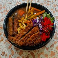 chicken katsu curry udon at Cookatoo Kitchen in Richmond