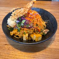 tom yum spaghetti- yum yum!😋 at Cookatoo Kitchen in Richmond