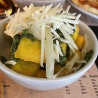 Polenta with shaved fennel   at il Pirata in Belfast