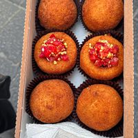 3 different vegan options, 2 each   at Sfrigola in Cefalu