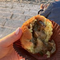 Filled with eggplant   at Sfrigola in Cefalu