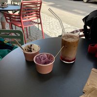 Treats  at enila plant based ice cream in Basel