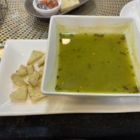 Sopa de verduras  at The Good Vibes in Santiago