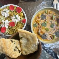 Course 3 with additional roti  at Hawker in Toronto