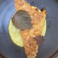 Turnip cake, zucchini confit   at Hawker in Toronto