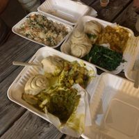 Half eaten meals! Traditional Nepalese Momos  at Sherpa Nirvana in Portland