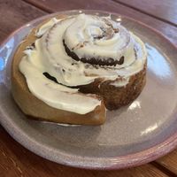 Cinnamon scroll  at Scullin Sweet Bones in Belconnen
