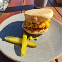 Breakfast muffin at Scullin Sweet Bones in Belconnen