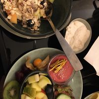 Yoghurt and muesli with fruit   at Homely in Hamburg