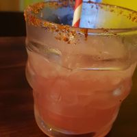 alcoholic drink with rasperry, i can't remember what it was , but way to sweet for my taste at Casa de Tacos in Bucharest