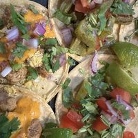 Opal tacos without cheese  at Casa de Tacos in Bucharest